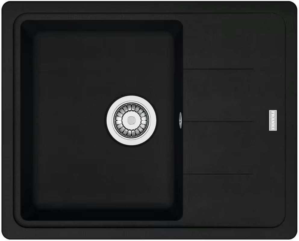 Granitni pomivalno korito Franke s ocjednom plohom u mat crnoj boji pro gornja ugradnja