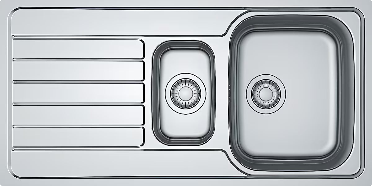 Inox pomivalno korito Franke Spark SKX 651 za delovni pult s reverzibilnom ocjednom plohom