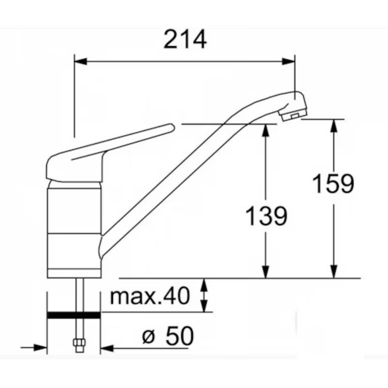 Set Franke granitni pomivalno korito s ocjednom plohom i jednoručnom slavinom u boji oniks