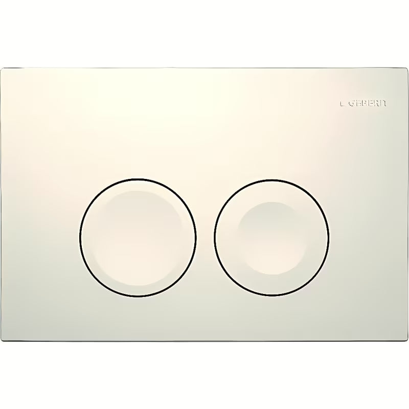 Aktivirna tipka Geberit Delta25 v alpsko beli barvi pro za podometne splakovalnike Geberit Delta