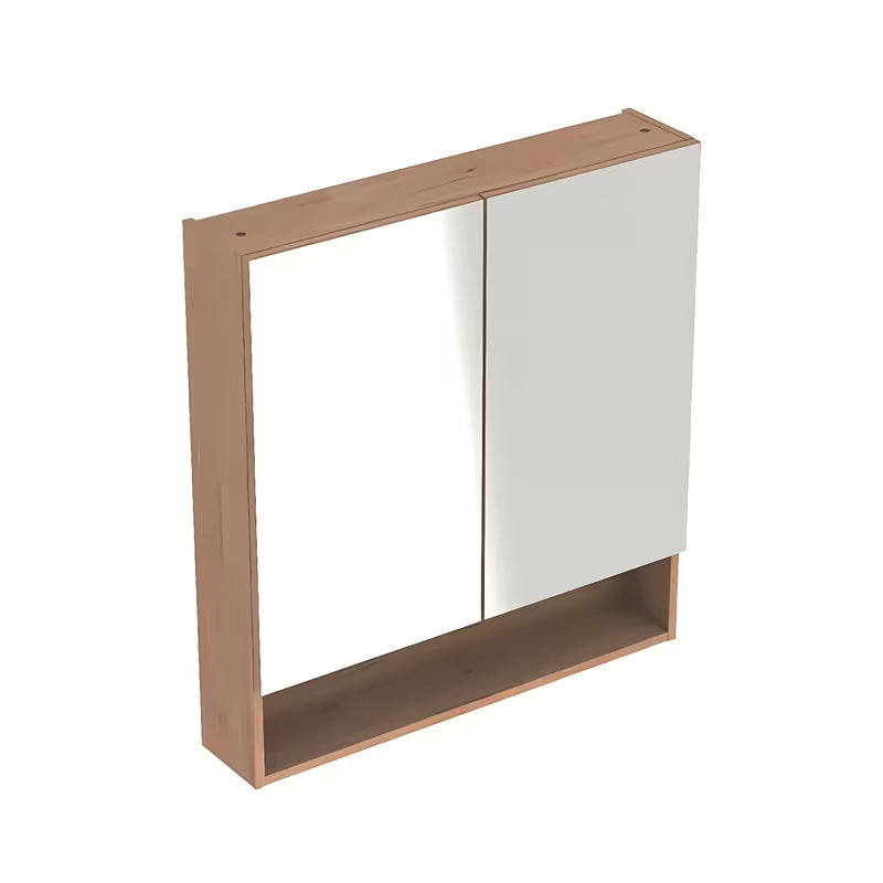 Omarica z Ogledalom Geberit Selnova 78,8 x 85 cm v dekorju svetli oreh hickory