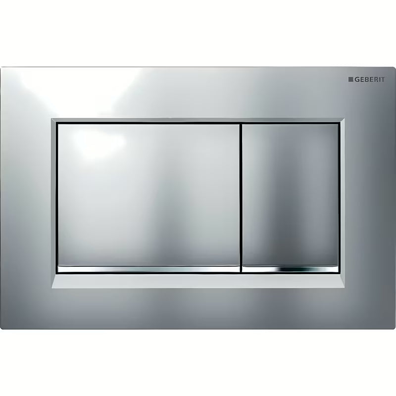 Aktivirna tipka Geberit Sigma u izvedbi mat krom sa sjajnom dizajnerskom trakom