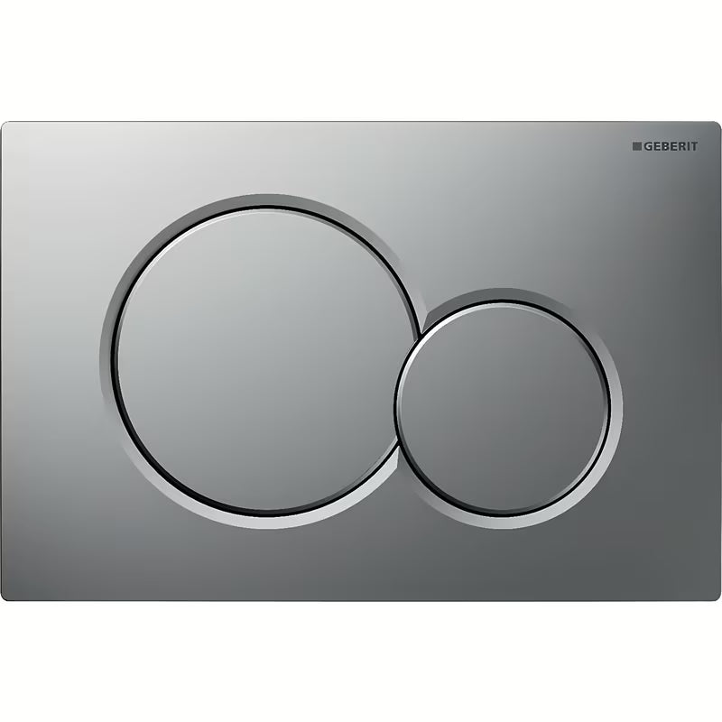 Aktivirna tipka Geberit Sigma01 v mat krom izvedbi pro za podometni splakovalnik Geberit Sigma