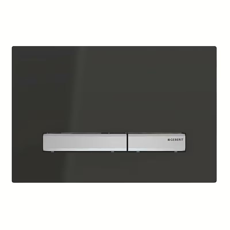 Geberit Sigma50 aktivirna tipka v črni barvi s kromiranimi tipkami pro moduli Geberit Sigma