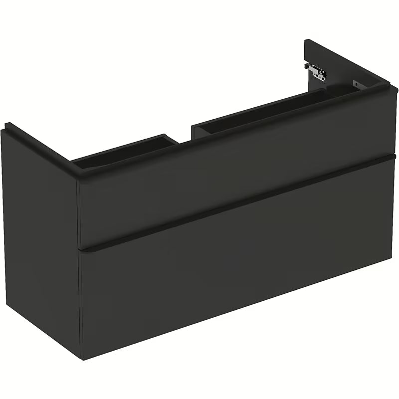 Viseča omarica pod umivalnikom Geberit Smyle Square 118,4x62x47 cm v antracitni barvi