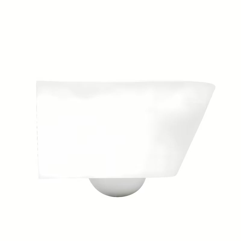 Viseča WC Školjka Glacera Ava v beli sijajni keramiki z izvedbo Rimless in skritim pritrjevanjem