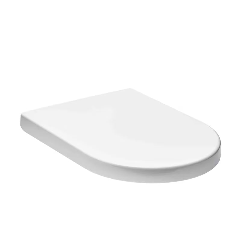 Bela univerzalna WC deska Glacera Easy iz duroplasta s sistemom EasyLock in kovinskimi tečaji