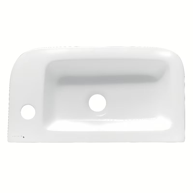 Bel keramični umivalnik Glacera Project 45 x 24 cm z odprtino pro za armaturo na desni