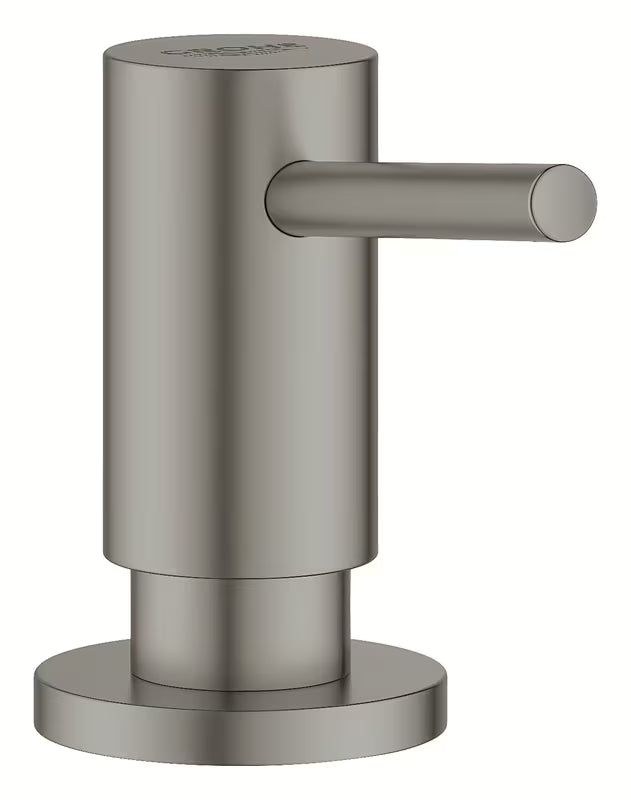 Grohe dozirnik za milo v izvedbi brushed hard graphite z nadomestnim vsebnikom 500 ml.