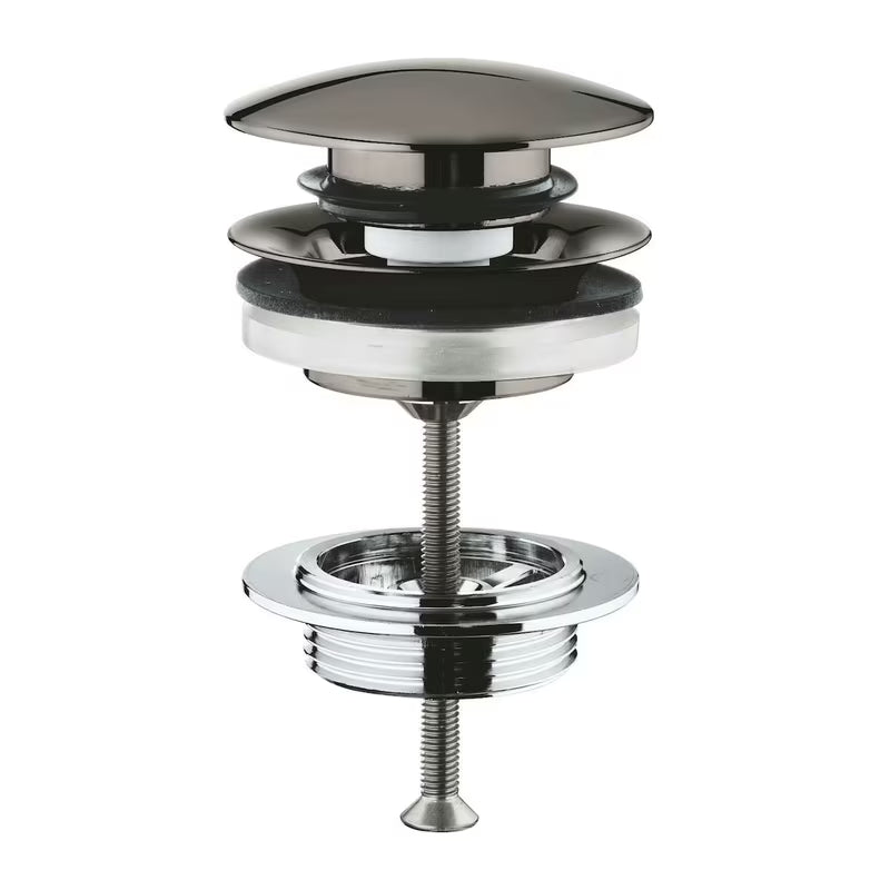 Umivalniška odtok Grohe s klik-klak odtokom v izvedbi hard graphite