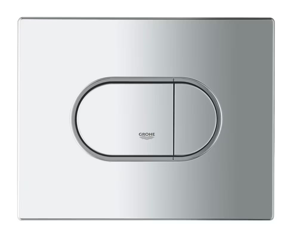 Kromirana aktivirna tipka Grohe Arena Cosmopolitan pro s dvokoličinskim ispiranjem ili start/stop