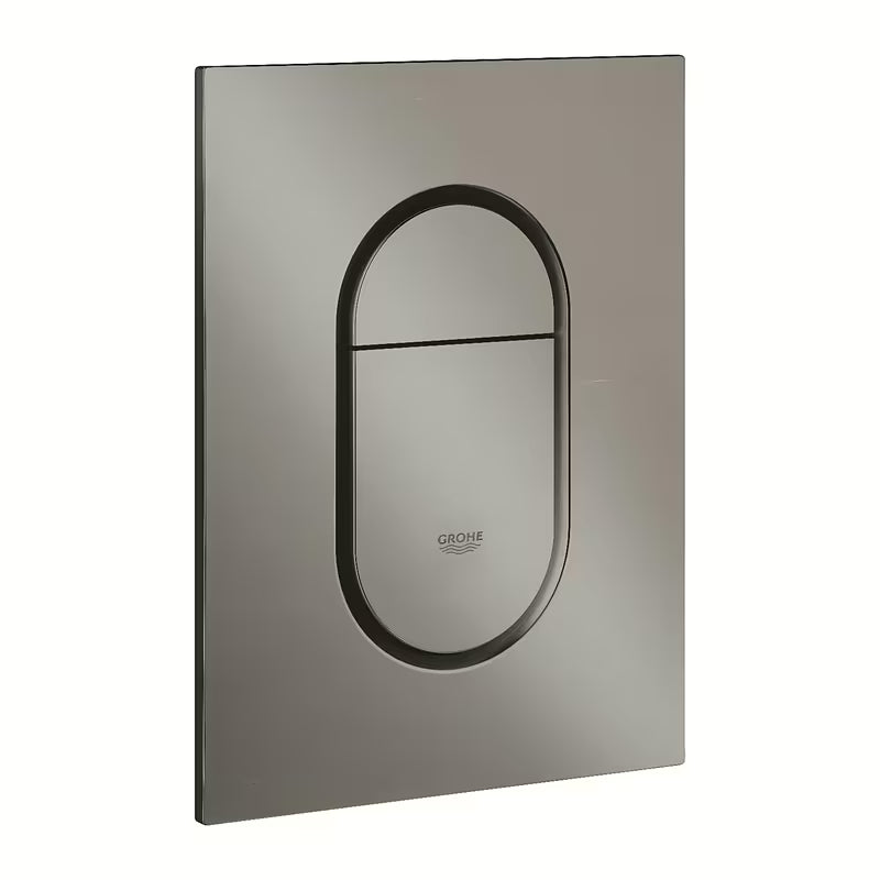 Splakovalni tipka Grohe Arena Cosmopolitan S v barvi krtačeno Hard Graphite pro podometne splakovalniki
