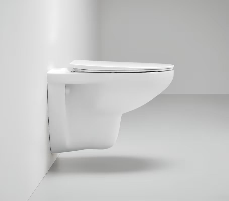 WC deska Grohe Bau Ceramic iz duroplasta v barvi alpine-white z mehko Zapiranje Soft Close in EasyLock