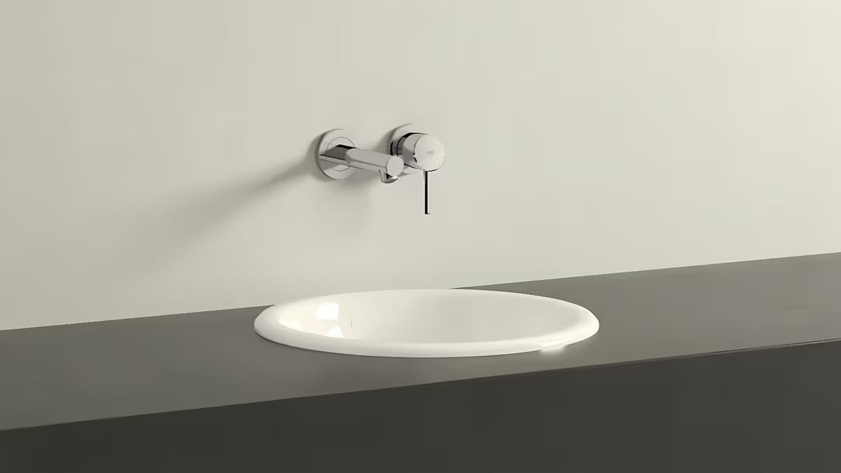 Podometna armatura za umivalnik Grohe Concetto New v kromu pro stenska montaža