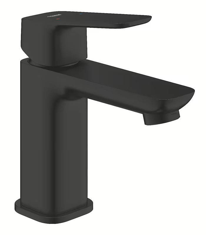 Grohe Cubeo enoročna armatura za umivalnik v mat črni izvedbi brez odtoka