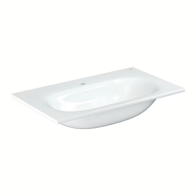 Viseče ugradbeni umivaonik Grohe Essence Ceramic 800x460 mm u bijeloj keramici Alpine White.