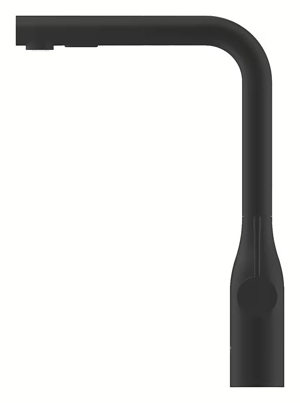 Grohe Essence armatura za pomivalno korito z izvlečno prho u mat izvedbi phantom black