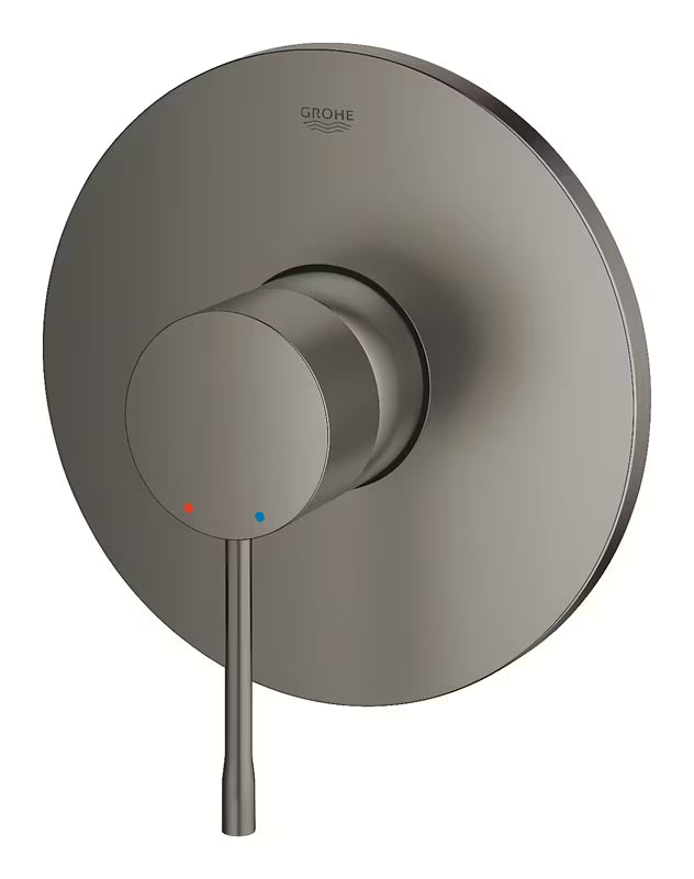 Podometna enoročna armatura za tuš Grohe Essence New v izvedbi brushed hard graphite