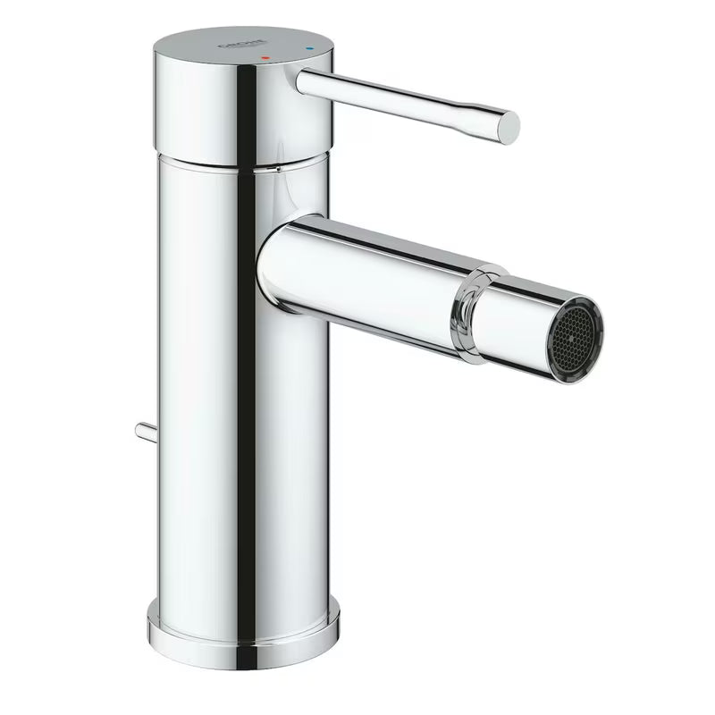 Kromirana enoročna armatura za bide Grohe Essence New z odtokom in zglobnim perlatorjem