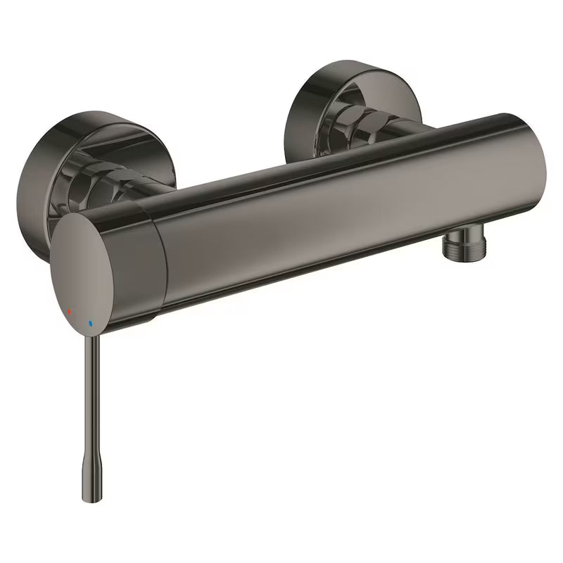 Enoročna stenska armatura za tuš Grohe Essence New v barvi hard graphite