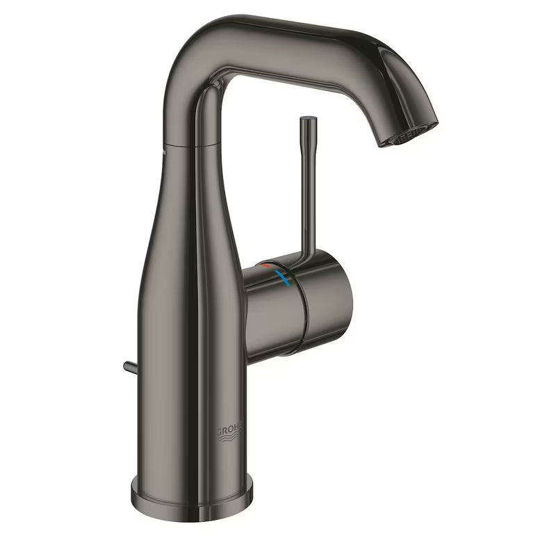 Grohe Essence New umivaonička enoročna slavina z odtokom u završnoj obradi Hard Graphite