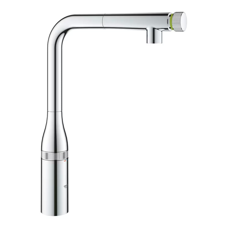 Grohe Essence smartcontrol armatura za pomivalno korito v kromu z visokim vrtljivim izlivom in izvlečno prho