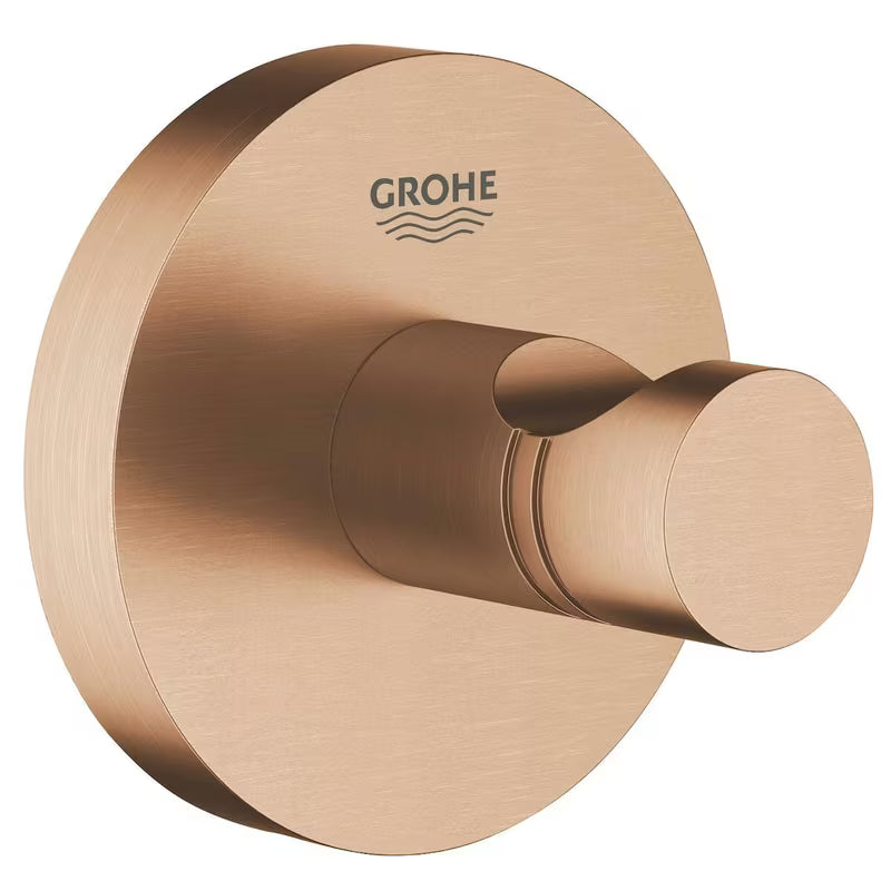 Kavelj za kopalni plašč Grohe Essentials v površinski obdelavi Brushed Warm Sunset s skritim pritrjevanjem