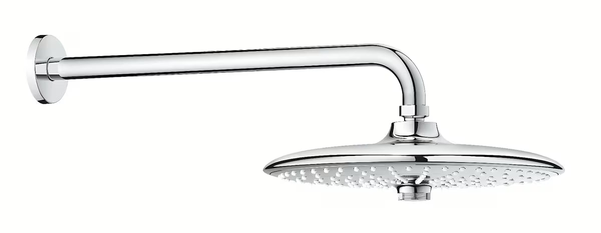 Nadglavna prha Grohe Euphoria 260 smartcontrol v kromu s tremi načini curka in pršnim nosilcem