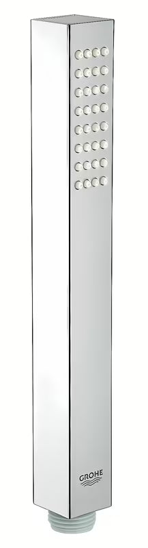 Ročna prha Grohe Euphoria Cube Stick v oglati izvedbi s kromirano površino