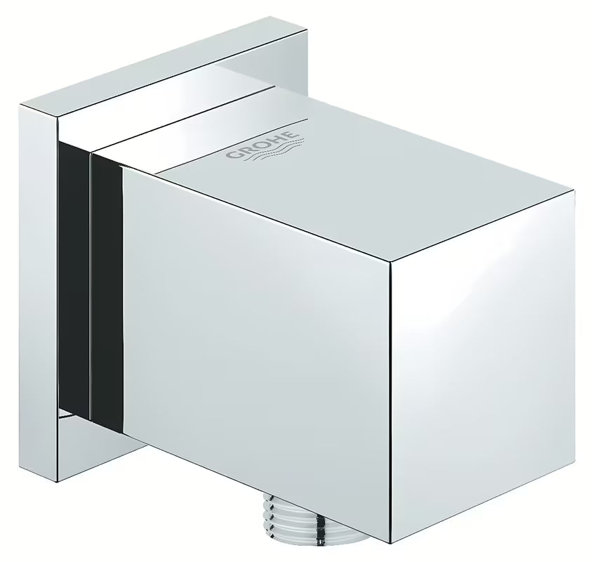 Grohe Euphoria Cube priključek za tuš cev v kromu v oglati zasnovi
