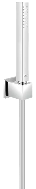 Komplet za Kad Grohe Euphoria Cube u krom izvedbi s ručnim tušem, držačem i crijevom za tuš Silverflex 1 250 mm.