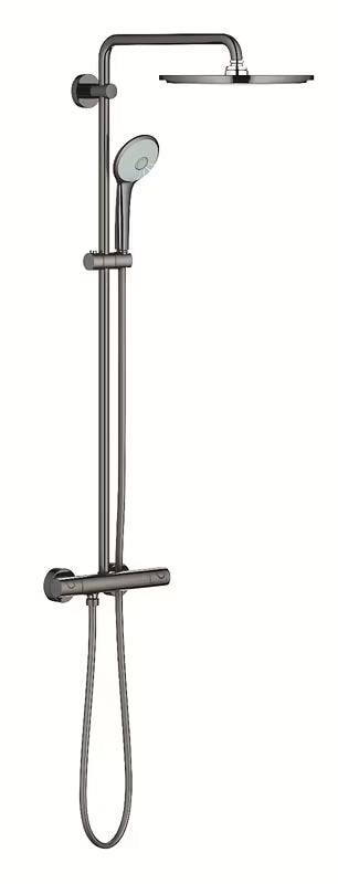 Tušni sistem Grohe Euphoria System s termostatsko armaturo v barvi Hard Graphite