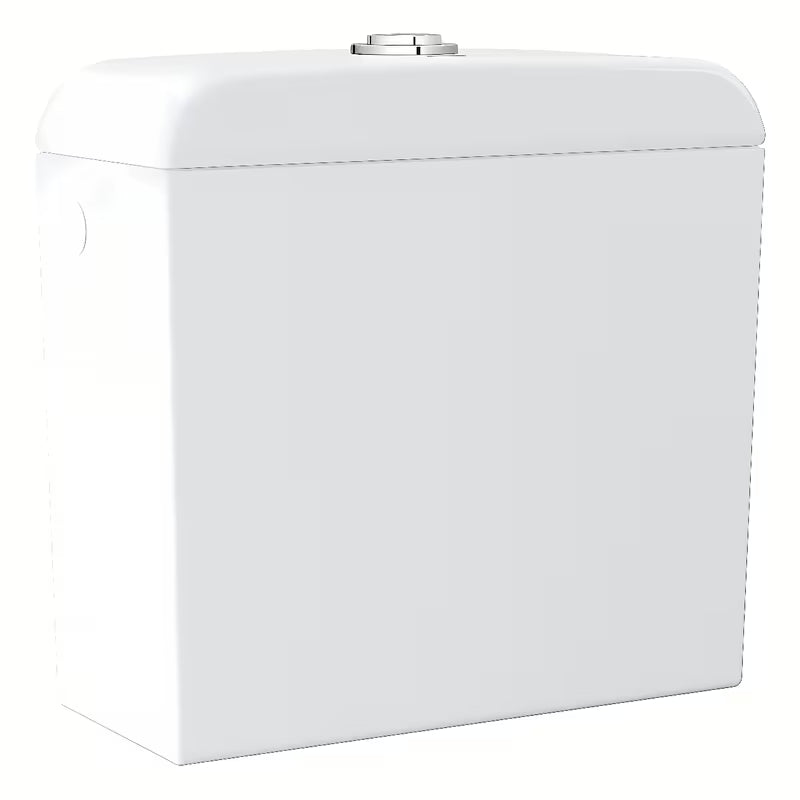 Vodokotlić Grohe Euro Ceramic s bočnim dovodom u izvedbi Alpine White s DualFlush ispiranjem.