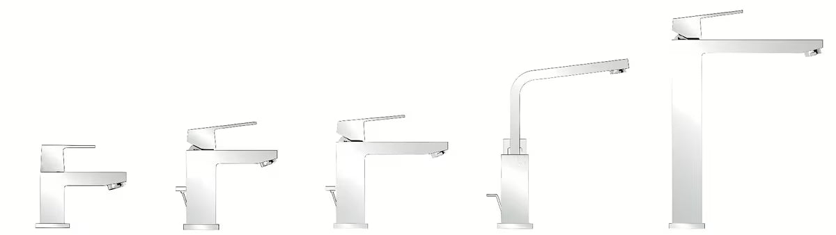 Grohe Eurocube visoka armatura za umivalnik v krom izvedbi z ročnim upravljanjem in vrtljivim izlivom