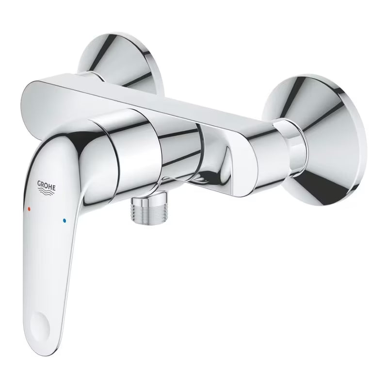 Stenska armatura za tuš Grohe Euroeco v sijajnem kromu