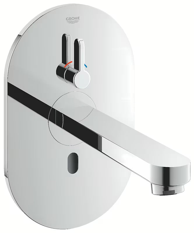 Kromirana podometna senzorska armatura za umivalnik Grohe Eurosmart z infrardečim senzorjem