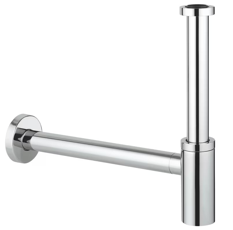 Sifon za Umivalnik Grohe iz medenine s kromirano površino in veliko potisno rozeto
