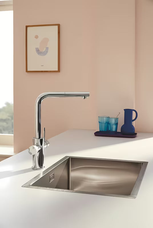 Grohe Blue Pure 2022 enoročna armatura za pomivalno korito s filtrirno funkcijo v krom izvedbi