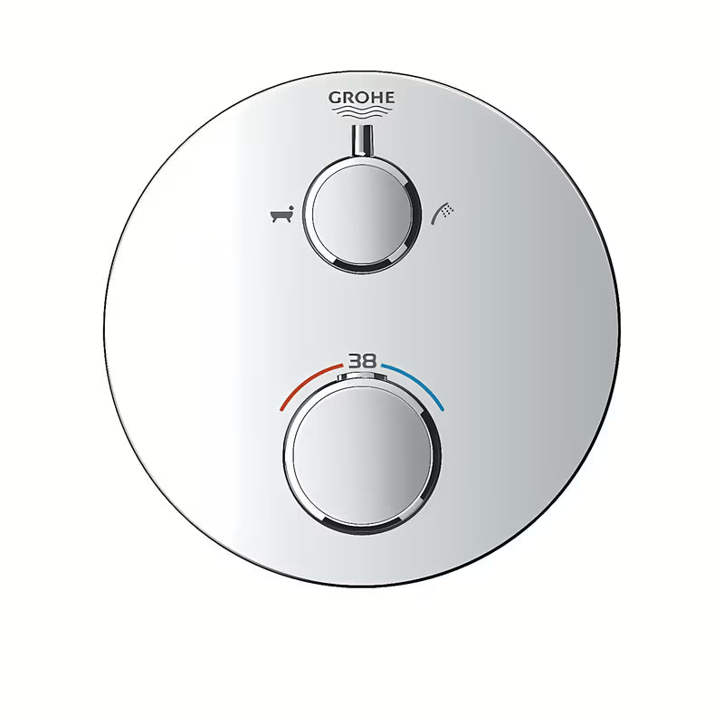 Podometna termostatska armatura za tuš Grohe Grohtherm v krom izvedbi