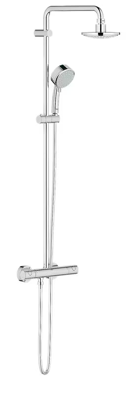 Tušni sistem Grohe New Tempesta Cosmopolitan 160 s termostatsko armaturo v krom izvedbi