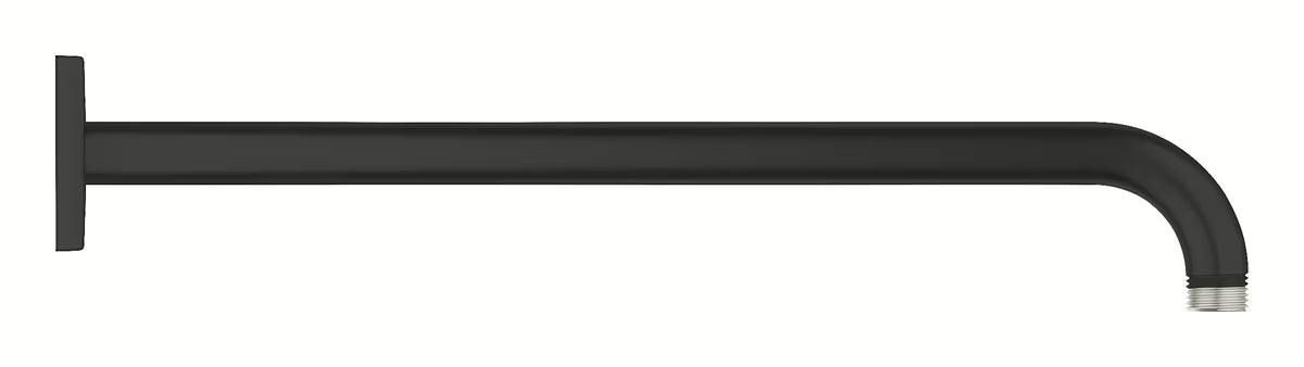 Podžbukni tušni sistem Grohe Precision Thermostat u mat crnoj boji s nadglavnim i ručnim tušem