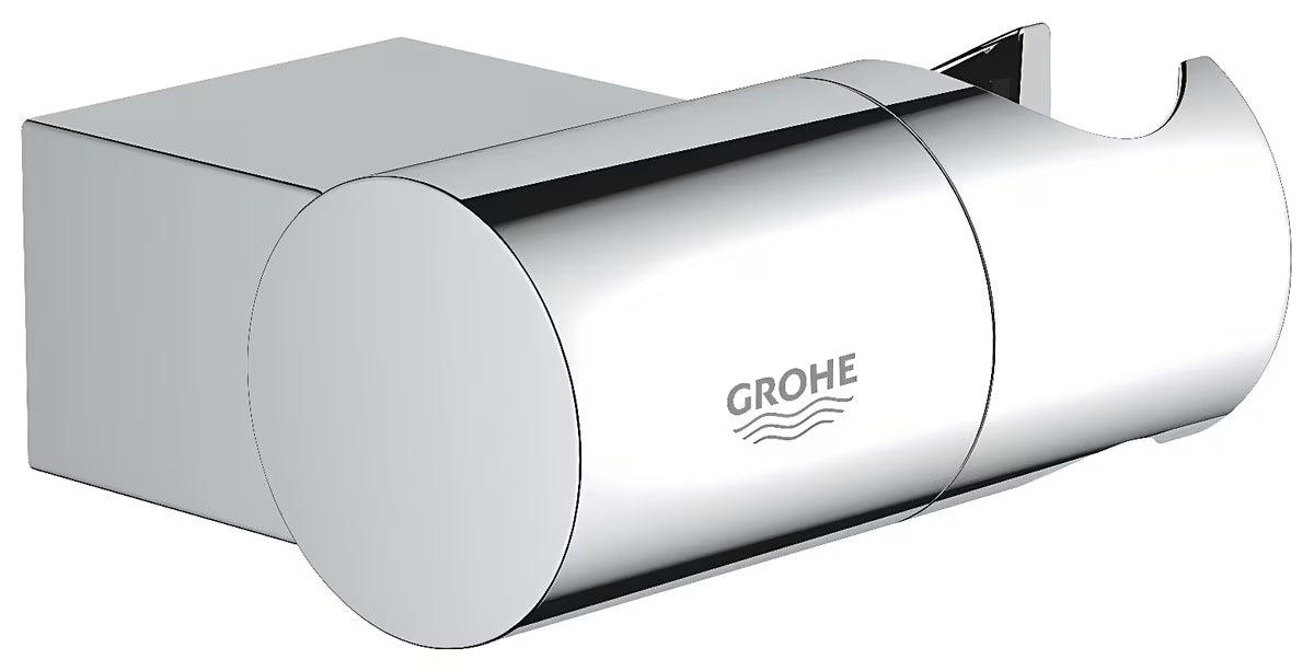Stenski nastavljiv nosilec tuš ročke Grohe Rainshower v krom izvedbi s površino GROHE StarLight.