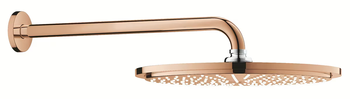 Grohe Rainshower Cosmopolitan 310 nadglavna prha z roko prhe 380 mm v površinski obdelavi warm sunset