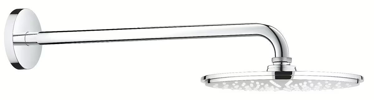 Kovinska nadglavna prha Grohe Rainshower Cosmopolitan Metal v kromu vključno s pršnim ročajem