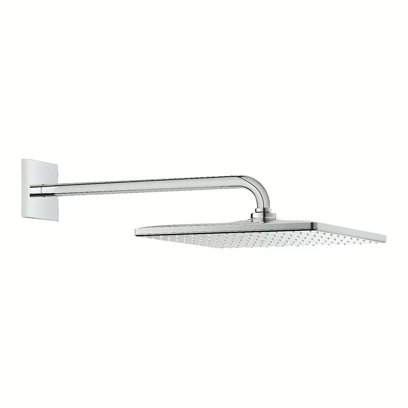 Kromirana nadglavna prha Grohe Rainshower 310 Mono Cube s tuš ročko pro za stensko montažo