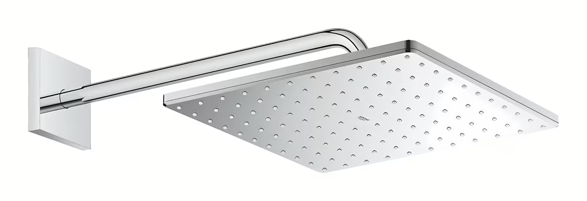 Kromirana nadglavna prha Grohe Rainshower 310 Mono Cube s tuš ročko pro za stensko montažo