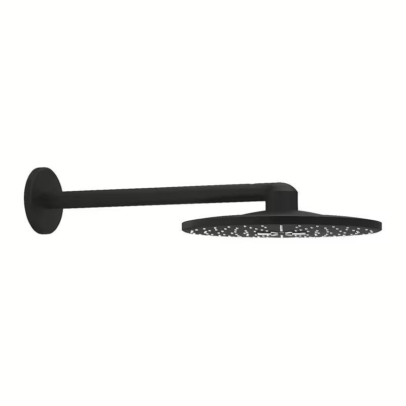 Grohe Rainshower smartactive nadglavna prha z držalom prhe 430 mm v barvi phantom black