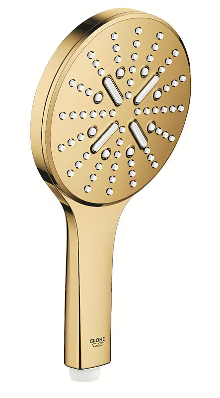 Ročna prha Grohe Rainshower 130 SmartActive v izvedbi cool sunrise s tremi načini curka