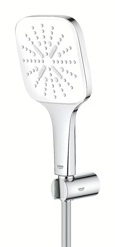 Tuš set Grohe Rainshower smartactive Cube s ručnim tušem i bijelom tuš mlaznicom