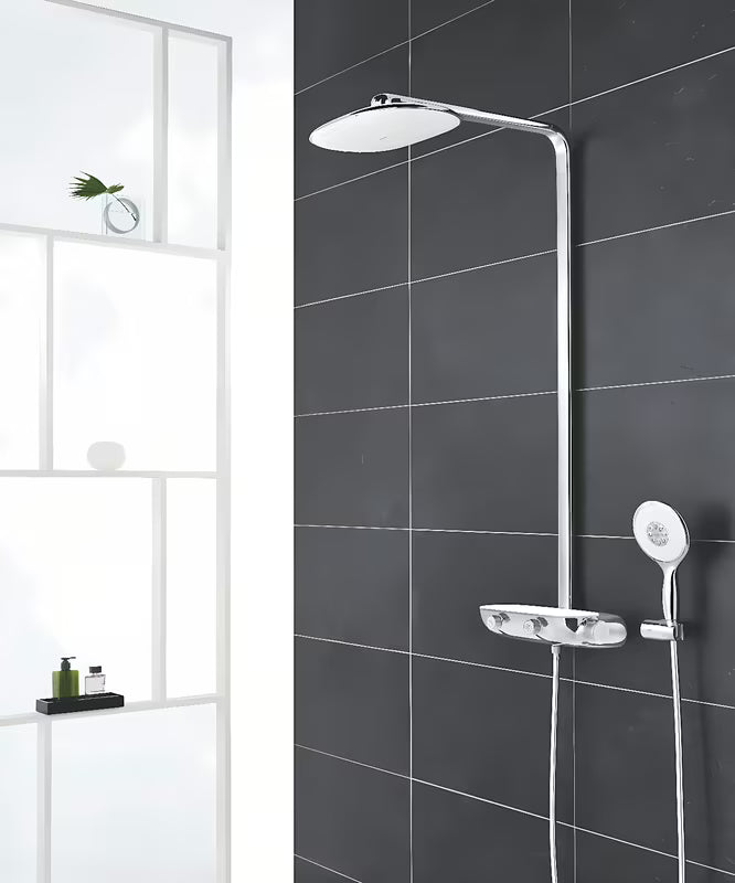 Grohe Rainshower smartcontrol tušni sistem s termostatsko armaturo i nadglavnim tušem 360 mm u bijeloj boji